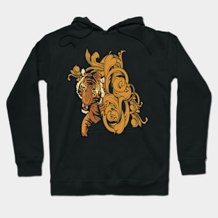 Tiger Illustration Gift Idea Hoodie